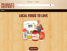 Tablet Screenshot of marketdistrict.com
